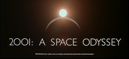 2001: A Space Odyssey Movie Title Screen