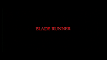Blade Runner Movie Title Screen