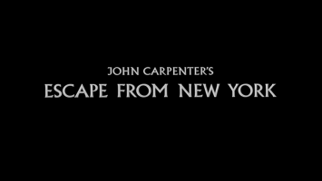 Escape From New York Movie Title Screen