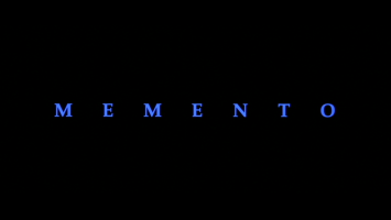 Memento Movie Title Screen